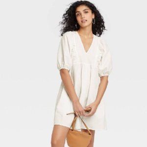 NWF Women's Puff Short Sleeve Dress - A New Day™